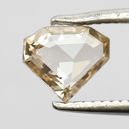 0.42 Ct Translucent Brown Rose Cut Diamond, Natural Diamond Shape Earth Mined Loose Diamond For Pendant