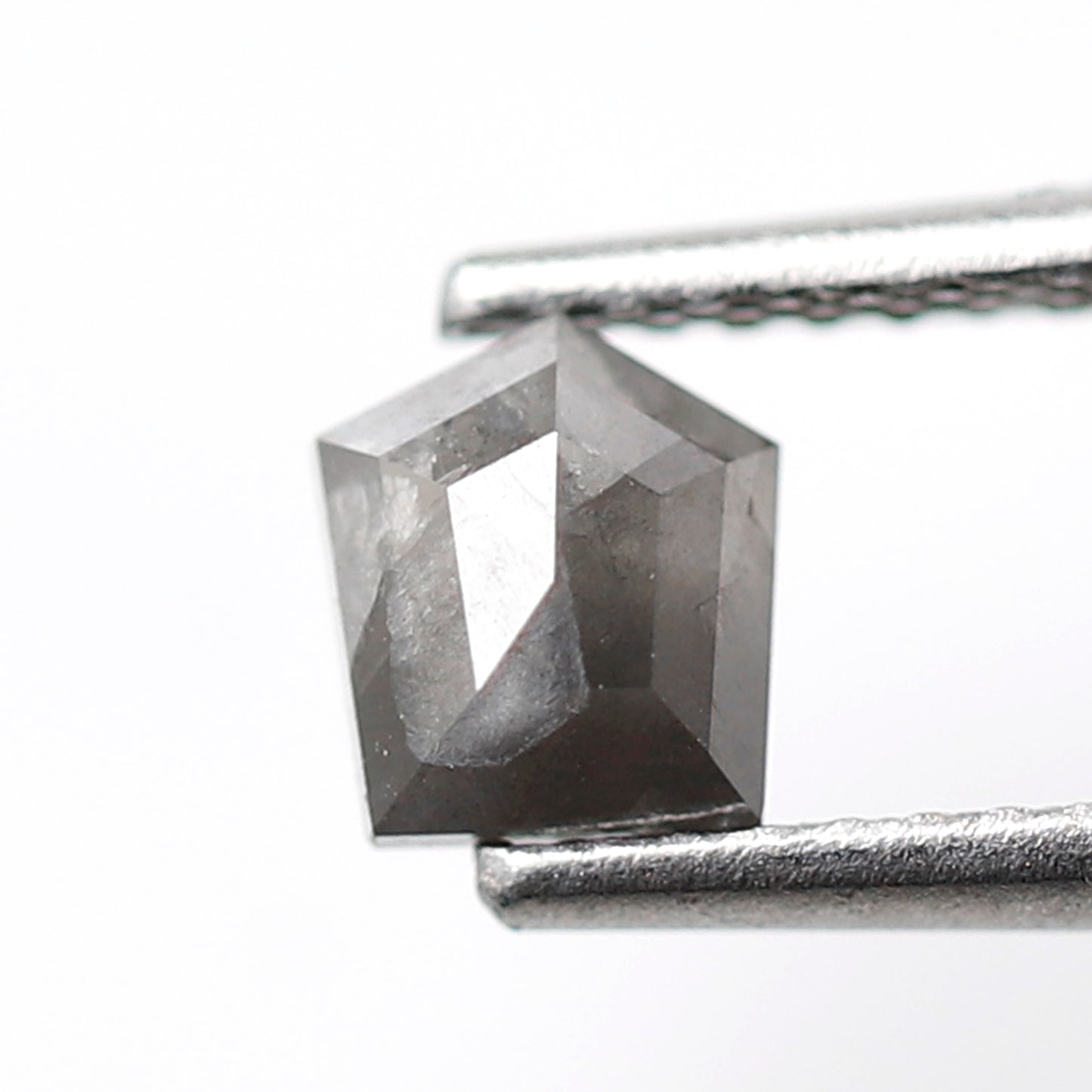 Geometric Shape 0.76 CT Salt and Pepper Diamond, Natural 5.30 mm Conflict Free Loose Diamond for Unique Jewelry Making