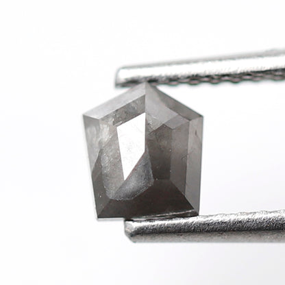 Geometric Shape 0.76 CT Salt and Pepper Diamond, Natural 5.30 mm Conflict Free Loose Diamond for Unique Jewelry Making