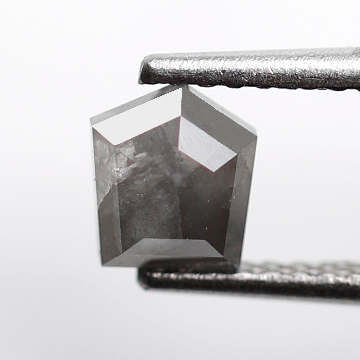Geometric Shape 0.76 CT Salt and Pepper Diamond, Natural 5.30 mm Conflict Free Loose Diamond for Unique Jewelry Making