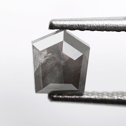 Geometric Shape 0.76 CT Salt and Pepper Diamond, Natural 5.30 mm Conflict Free Loose Diamond for Unique Jewelry Making