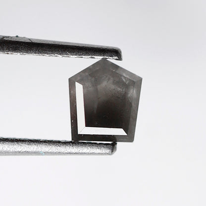 Geometric Shape 0.76 CT Salt and Pepper Diamond, Natural 5.30 mm Conflict Free Loose Diamond for Unique Jewelry Making