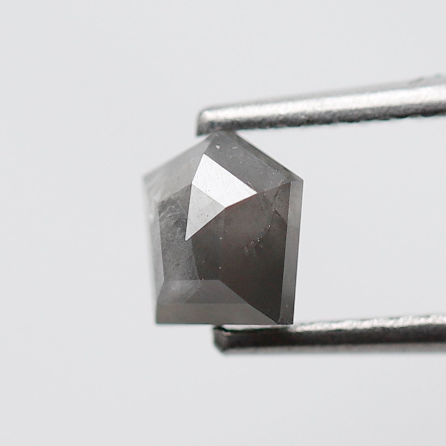 Geometric Shape 0.76 CT Salt and Pepper Diamond, Natural 5.30 mm Conflict Free Loose Diamond for Unique Jewelry Making