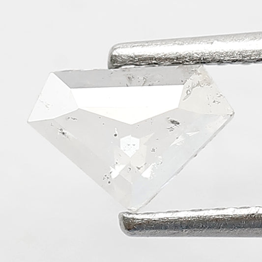 0.41 CT Loose Natural Translucent White Color Diamond 4.9 x 6.9 x 1.7 MM Earth Mined Diamond Shape Salt and Pepper Diamond Wedding Ring