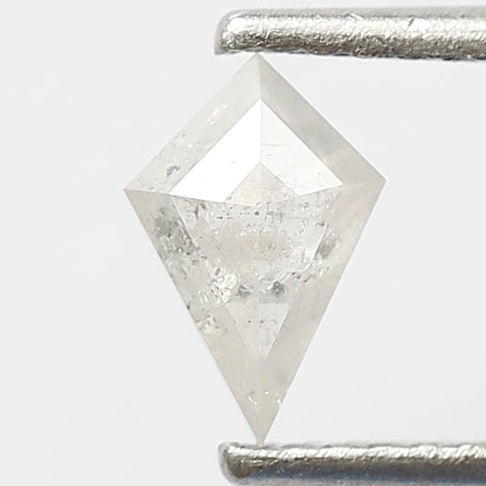 0.46 CT Loose Natural Kite Shape Diamond Natural Grey Black Color Diamond 7.1 x 4.8 x 2.4 MM Salt and Pepper Diamond Unique Design Pendant