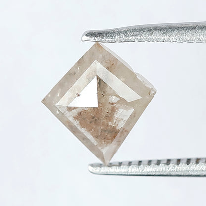 0.95 CT 8 MM Beautiful Kite Shape Loose Rustic Diamond Fancy Grey Red Color
