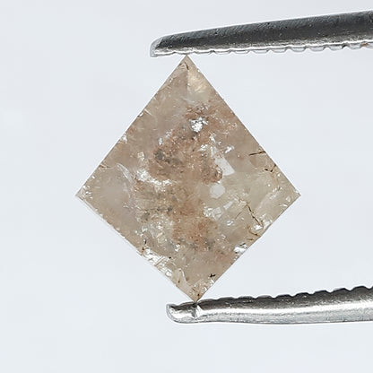 0.95 CT 8 MM Beautiful Kite Shape Loose Rustic Diamond Fancy Grey Red Color