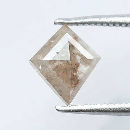 0.95 CT 8 MM Beautiful Kite Shape Loose Rustic Diamond Fancy Grey Red Color