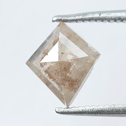 0.95 CT 8 MM Beautiful Kite Shape Loose Rustic Diamond Fancy Grey Red Color