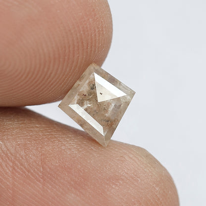0.95 CT 8 MM Beautiful Kite Shape Loose Rustic Diamond Fancy Grey Red Color