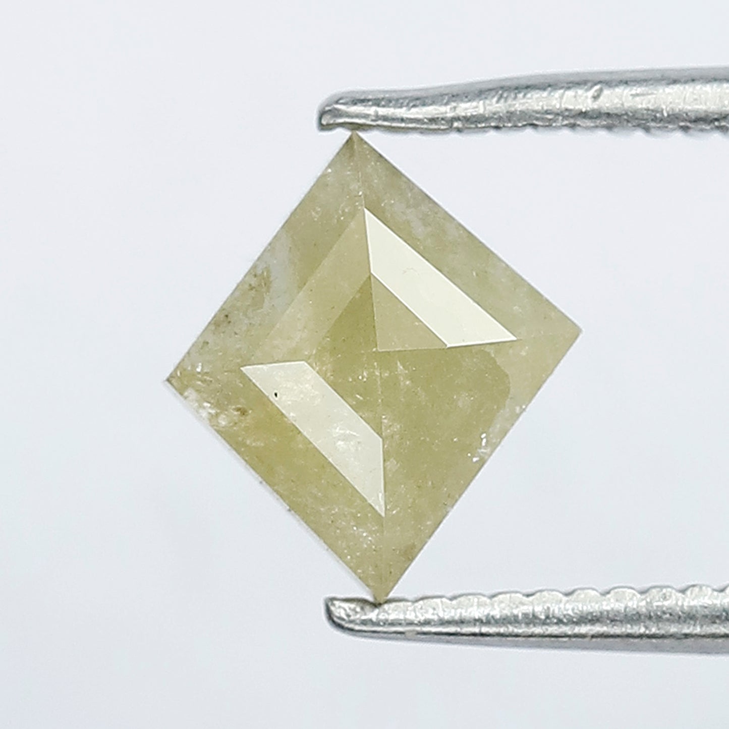 0.95 CT 8 X 7.1 MM Greenish Yellow Color Kite Shape Shining Natural Rustic Diamond