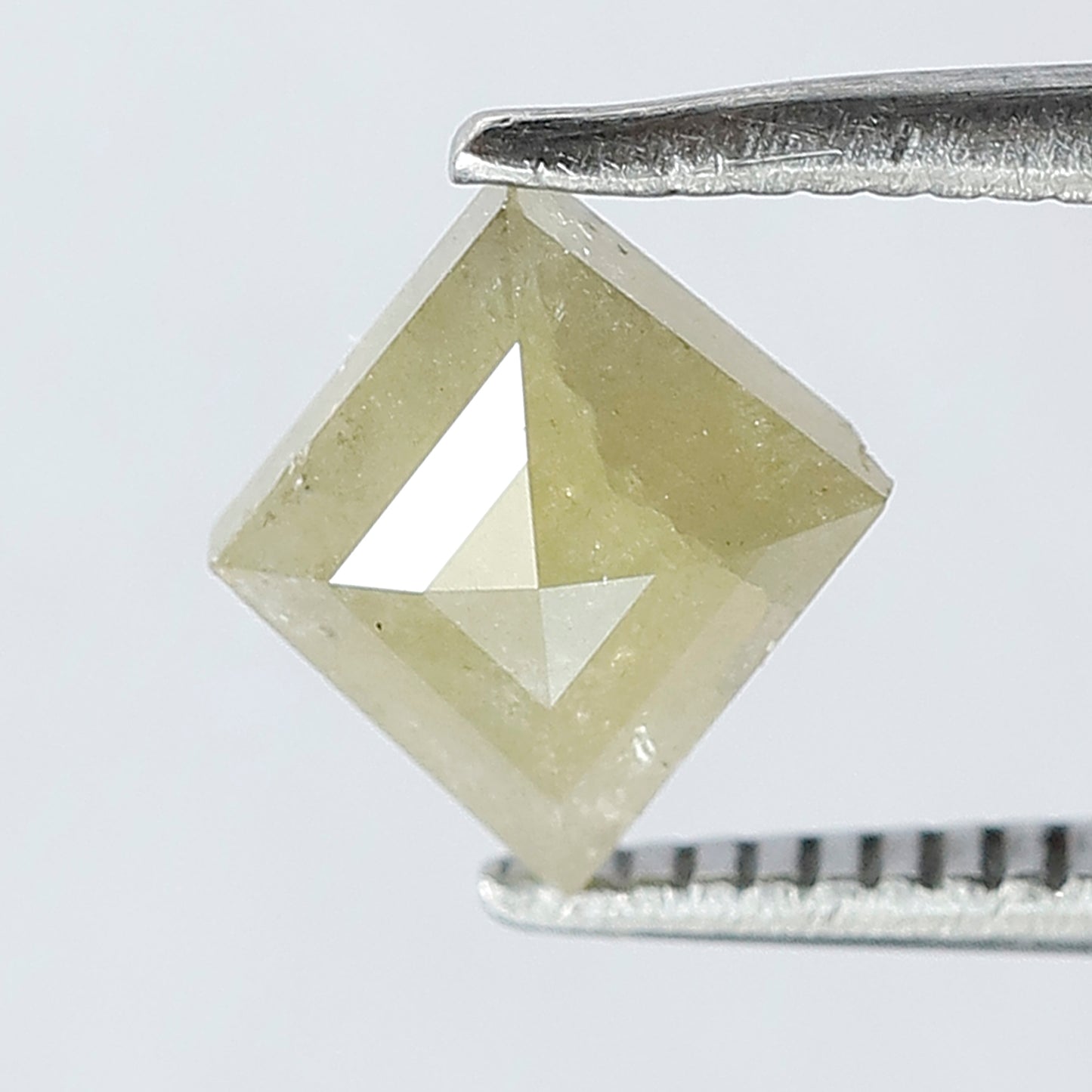 0.95 CT 8 X 7.1 MM Greenish Yellow Color Kite Shape Shining Natural Rustic Diamond
