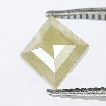 0.95 CT 8 X 7.1 MM Greenish Yellow Color Kite Shape Shining Natural Rustic Diamond