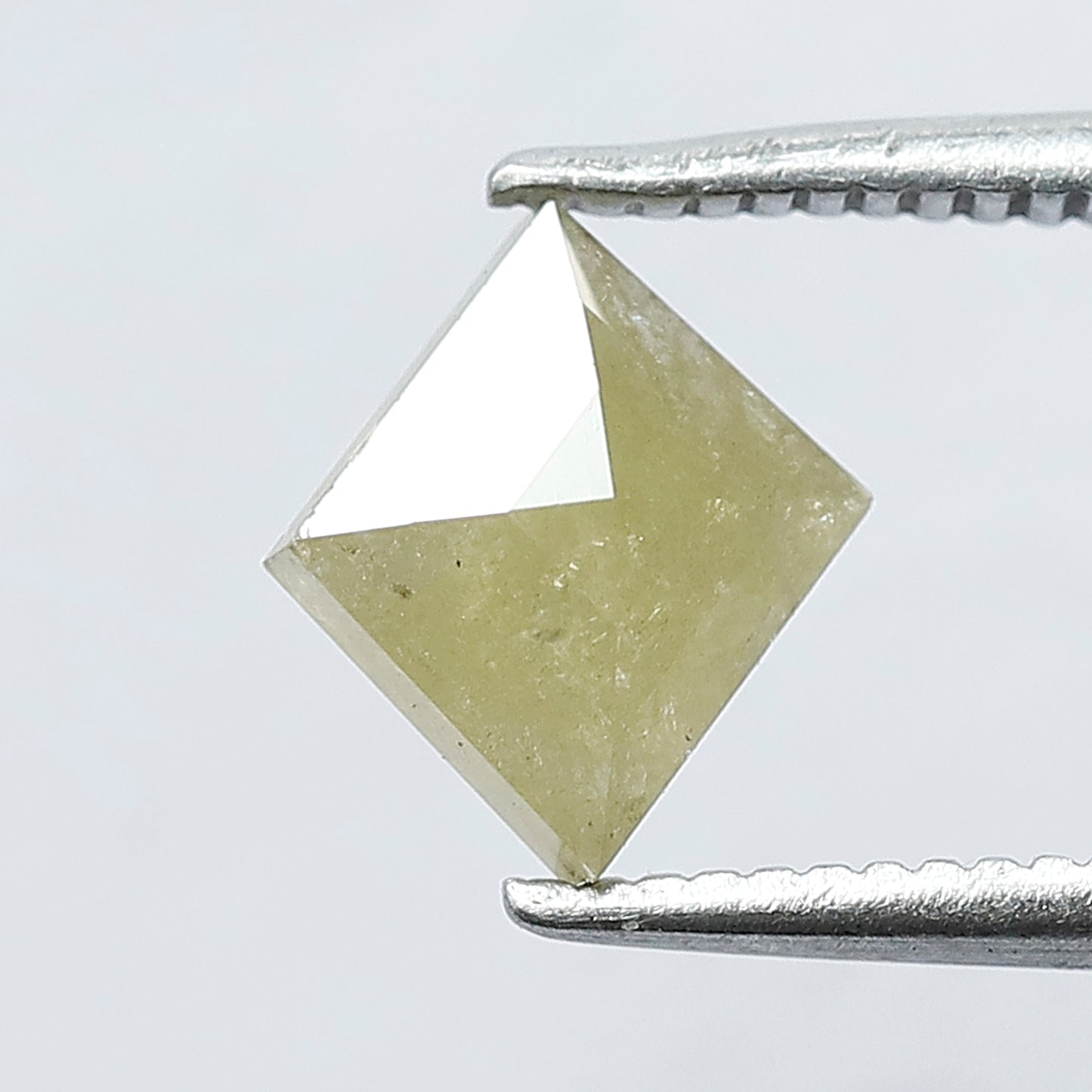 0.95 CT 8 X 7.1 MM Greenish Yellow Color Kite Shape Shining Natural Rustic Diamond