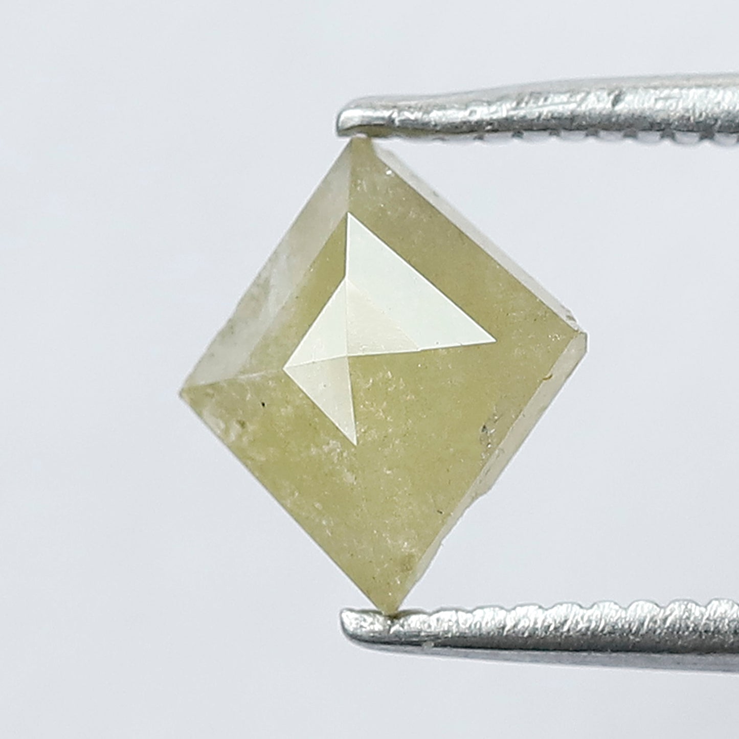 0.95 CT 8 X 7.1 MM Greenish Yellow Color Kite Shape Shining Natural Rustic Diamond