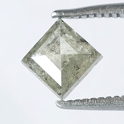 0.90 CT Grey Greenish Color Kite Shape Salt and Pepper Loose Diamond