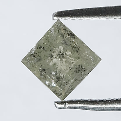 0.90 CT Grey Greenish Color Kite Shape Salt and Pepper Loose Diamond