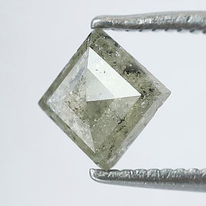 0.90 CT Grey Greenish Color Kite Shape Salt and Pepper Loose Diamond