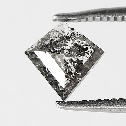 0.70 CT kite shape natural loose diamond 7 mm gray-black color diamond for a birthday gift