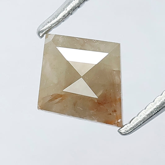 0.59 CT Kite Shape Beautiful Yellowish Red Color Rustic Diamond