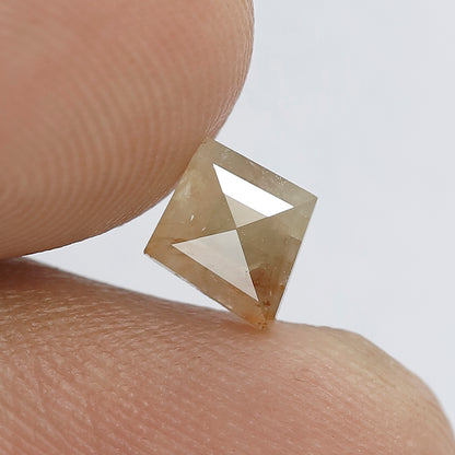 0.59 CT Kite Shape Beautiful Yellowish Red Color Rustic Diamond