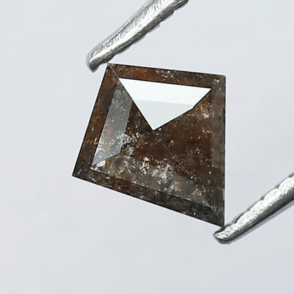 0.74 CT Fancy Kite Shape Dark Toned Reddish Color Loose Rustic Diamond