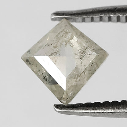 0.47 CT Kite Shape Salt and Pepper Diamond 6 MM Loose Natural Misty white Color Diamond gift for her ring