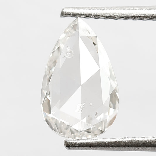 1 CT Pear Shape Diamond 10.2 x 6.5 x 1.8 MM Loose Natural GH Color Si Clarity Conflict Free Rose Cut Best Quality Diamond For Proposal Ring