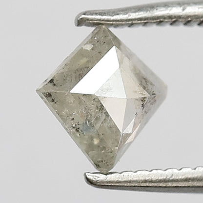0.47 CT Kite Shape Salt and Pepper Diamond 6 MM Loose Natural Misty white Color Diamond gift for her ring