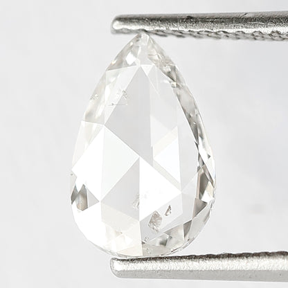 1 CT Pear Shape Diamond 10.2 x 6.5 x 1.8 MM Loose Natural GH Color Si Clarity Conflict Free Rose Cut Best Quality Diamond For Proposal Ring