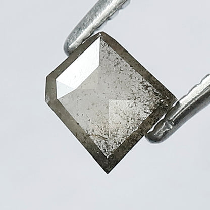 0.46 CT Unique Cut Modified Shape Salt and Pepper Loose Rustic Diamond