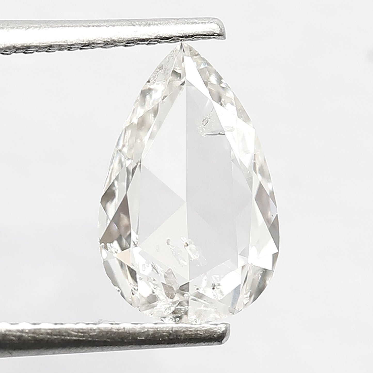 1 CT Pear Shape Diamond 10.2 x 6.5 x 1.8 MM Loose Natural GH Color Si Clarity Conflict Free Rose Cut Best Quality Diamond For Proposal Ring