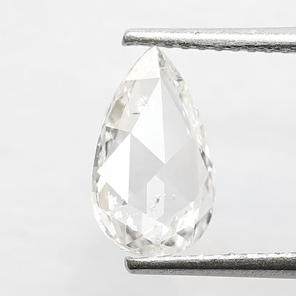 1 CT Pear Shape Diamond 10.2 x 6.5 x 1.8 MM Loose Natural GH Color Si Clarity Conflict Free Rose Cut Best Quality Diamond For Proposal Ring