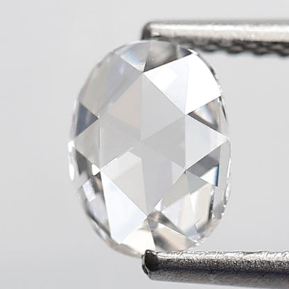 Natural 0.76 Ct Oval Shape Rose Cut Diamond, 6.80x5.20 mm Loose Diamond for Custom Jewelry, Ring Making Stone