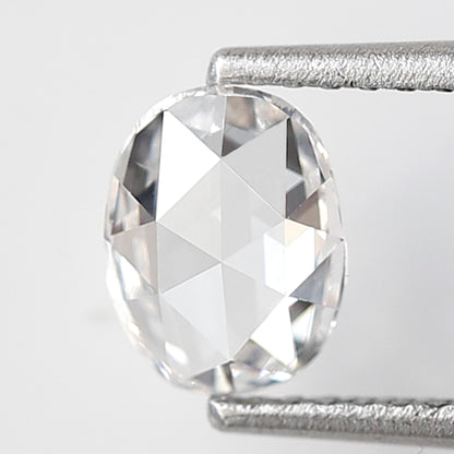 Natural 0.76 Ct Oval Shape Rose Cut Diamond, 6.80x5.20 mm Loose Diamond for Custom Jewelry, Ring Making Stone