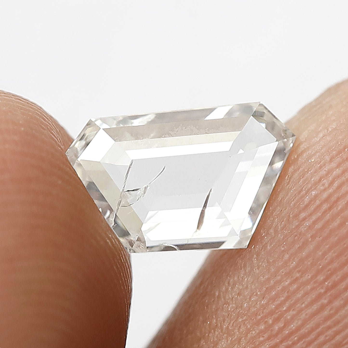 1.37 CT 5.8 x 9.3 x 2.6 MM Geometric Shape Diamond Natural GH Color and SI Clarity Portrait Cut Diamond For Custom Made Bespoke Jewelry