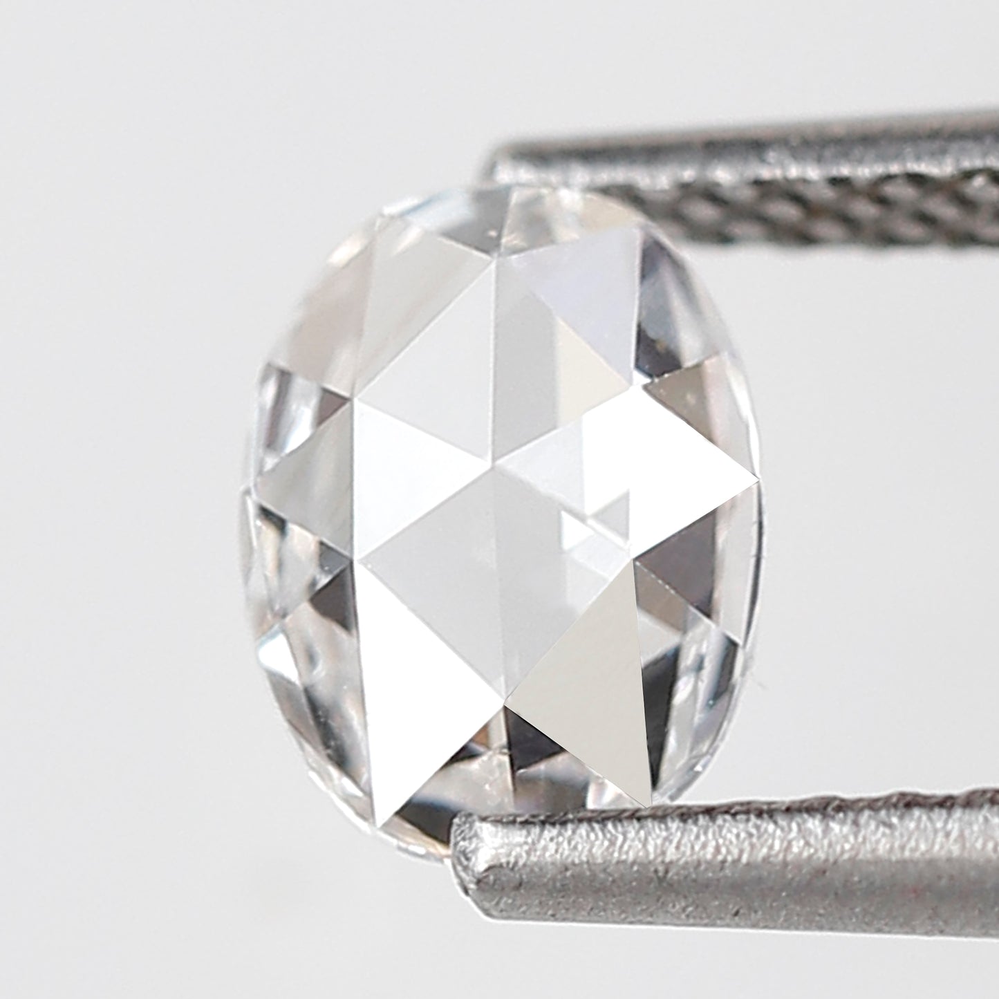 Natural 0.76 Ct Oval Shape Rose Cut Diamond, 6.80x5.20 mm Loose Diamond for Custom Jewelry, Ring Making Stone