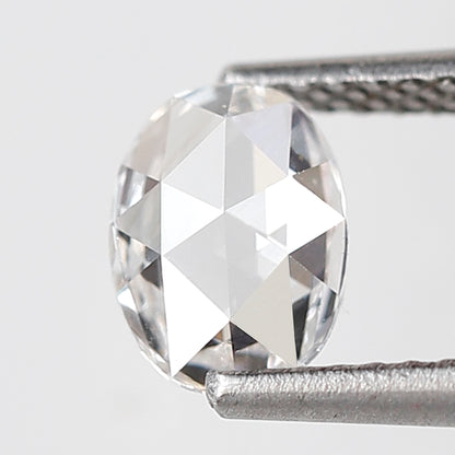 Natural 0.76 Ct Oval Shape Rose Cut Diamond, 6.80x5.20 mm Loose Diamond for Custom Jewelry, Ring Making Stone