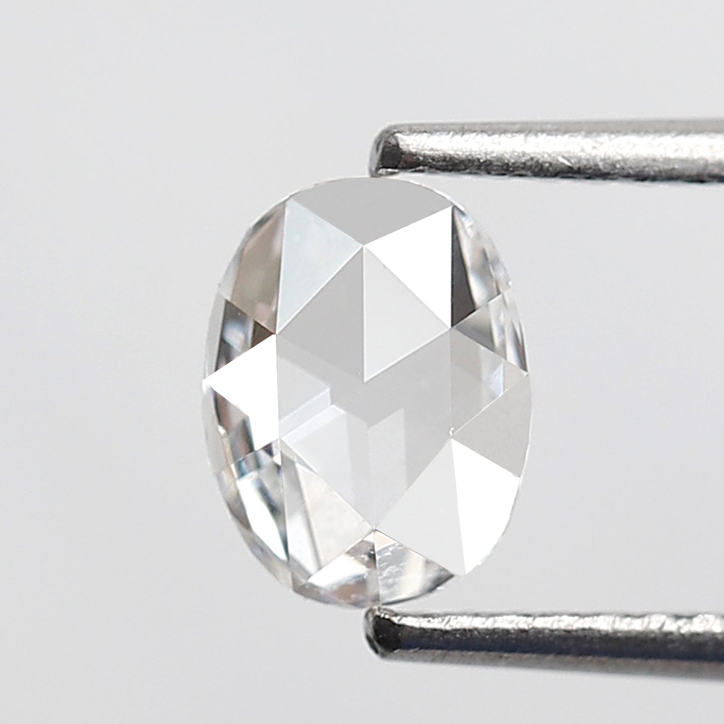 Natural 0.76 Ct Oval Shape Rose Cut Diamond, 6.80x5.20 mm Loose Diamond for Custom Jewelry, Ring Making Stone