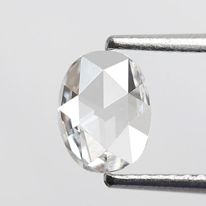 Natural 0.76 Ct Oval Shape Rose Cut Diamond, 6.80x5.20 mm Loose Diamond for Custom Jewelry, Ring Making Stone