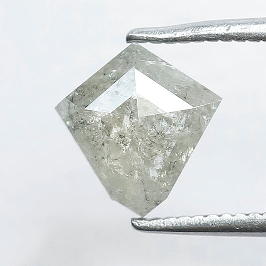 1.00 CT Kite Shape ,8 mm Grey Black Color Salt and Pepper Loose Diamond