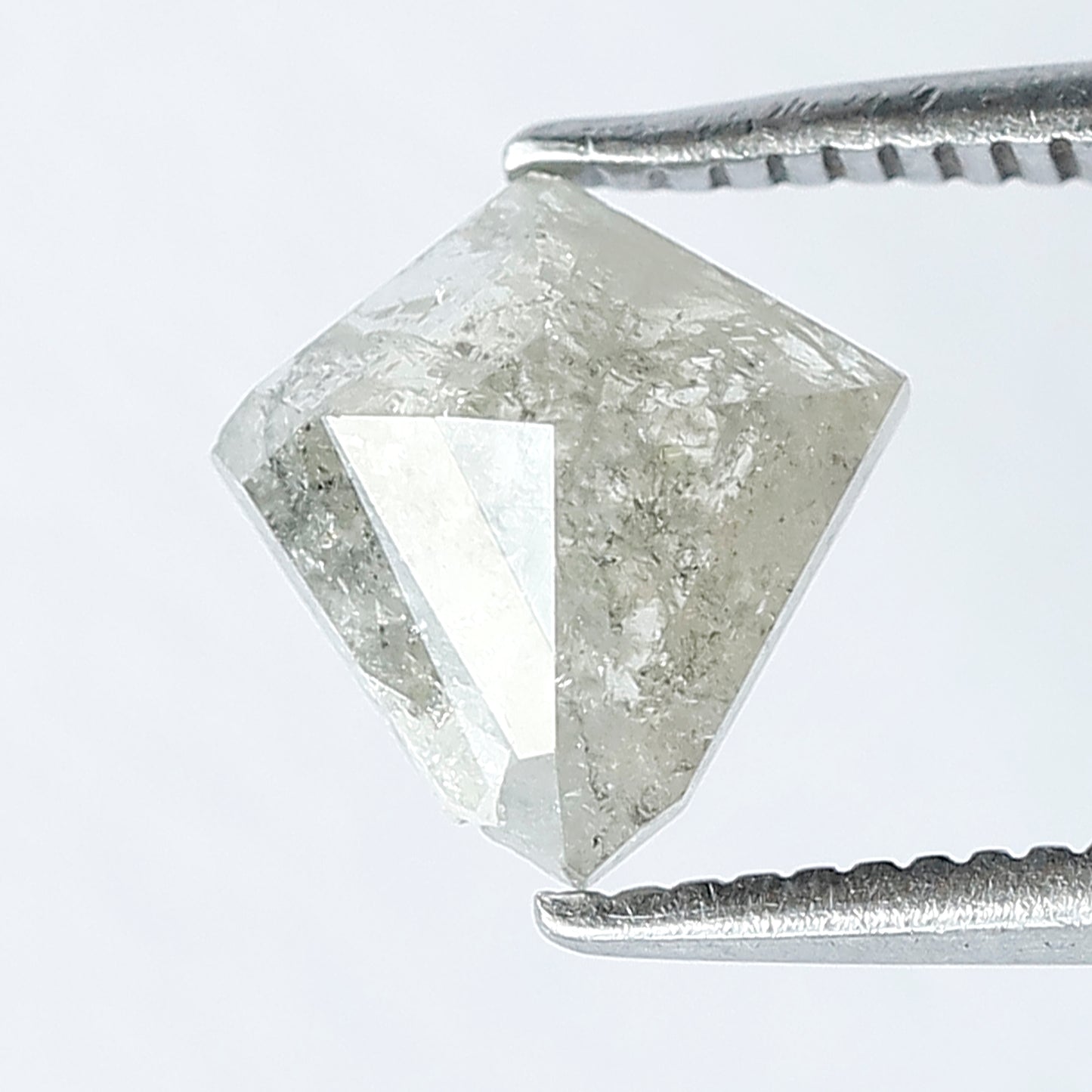 1.00 CT Kite Shape ,8 mm Grey Black Color Salt and Pepper Loose Diamond