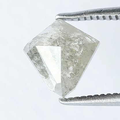 1.00 CT Kite Shape ,8 mm Grey Black Color Salt and Pepper Loose Diamond