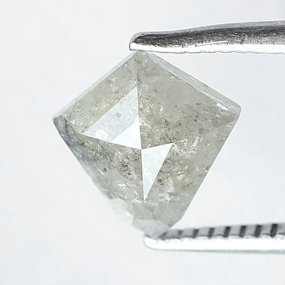 1.00 CT Kite Shape ,8 mm Grey Black Color Salt and Pepper Loose Diamond