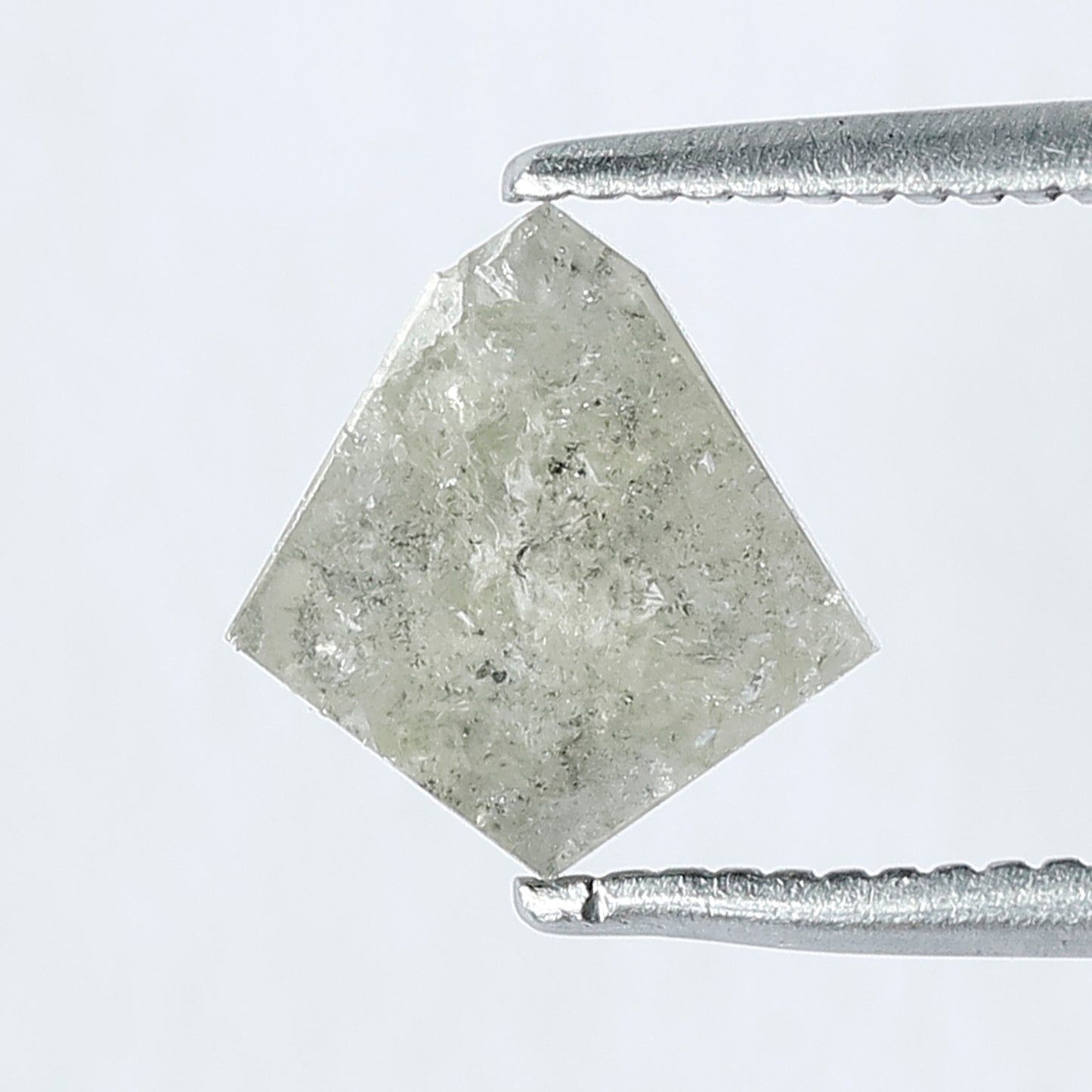1.00 CT Kite Shape ,8 mm Grey Black Color Salt and Pepper Loose Diamond