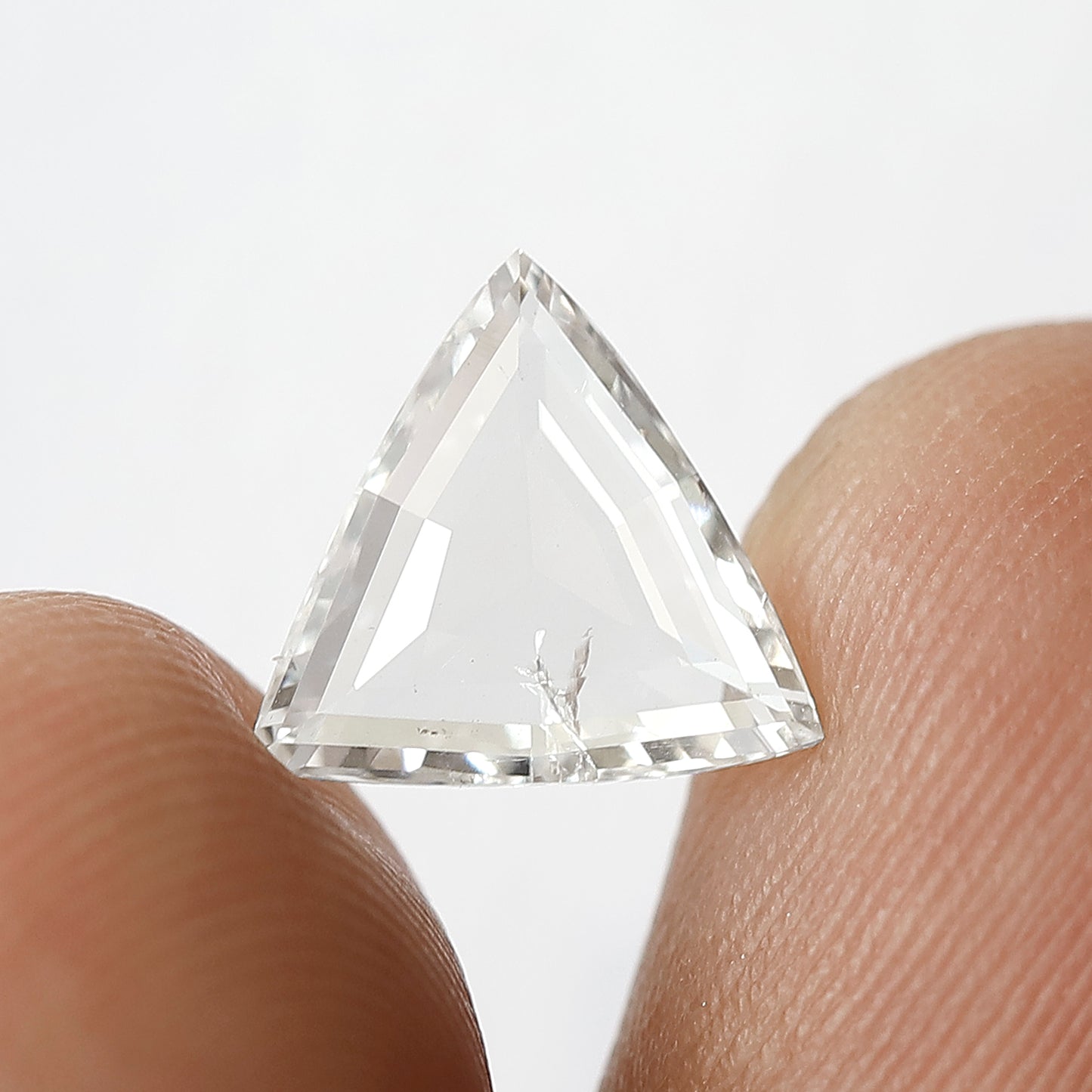 1.51 CT Triangle Shape Rose cut Diamond FG Color SI Clarity 8.90 MM Loose Natural Diamond