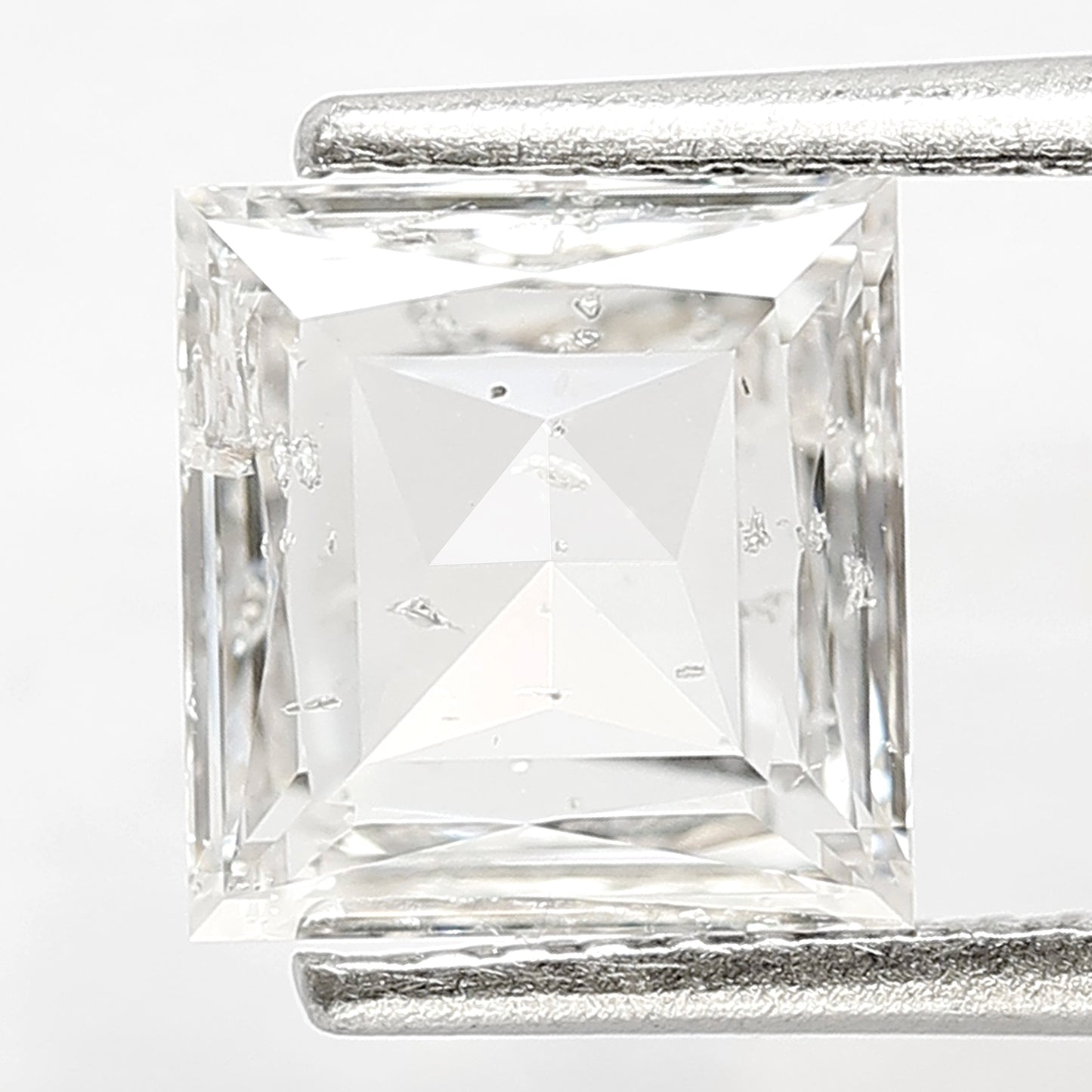 1.80 CT Princess Shape Loose Natural EF Color Eye Clean Si Clarity Diamond 7.50 MM Ethically Sourced Rose Cut Diamond