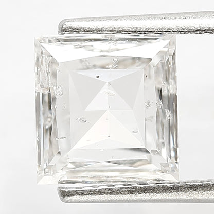 1.80 CT Princess Shape Loose Natural EF Color Eye Clean Si Clarity Diamond 7.50 MM Ethically Sourced Rose Cut Diamond