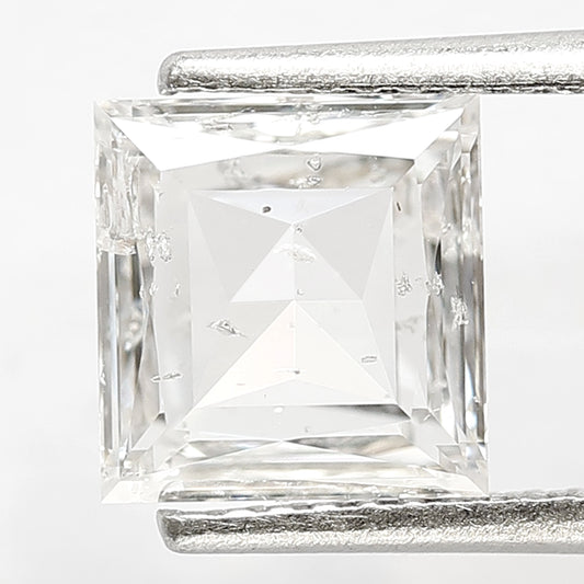 1.80 CT Princess Shape Loose Natural EF Color Eye Clean Si Clarity Diamond 7.50 MM Ethically Sourced Rose Cut Diamond