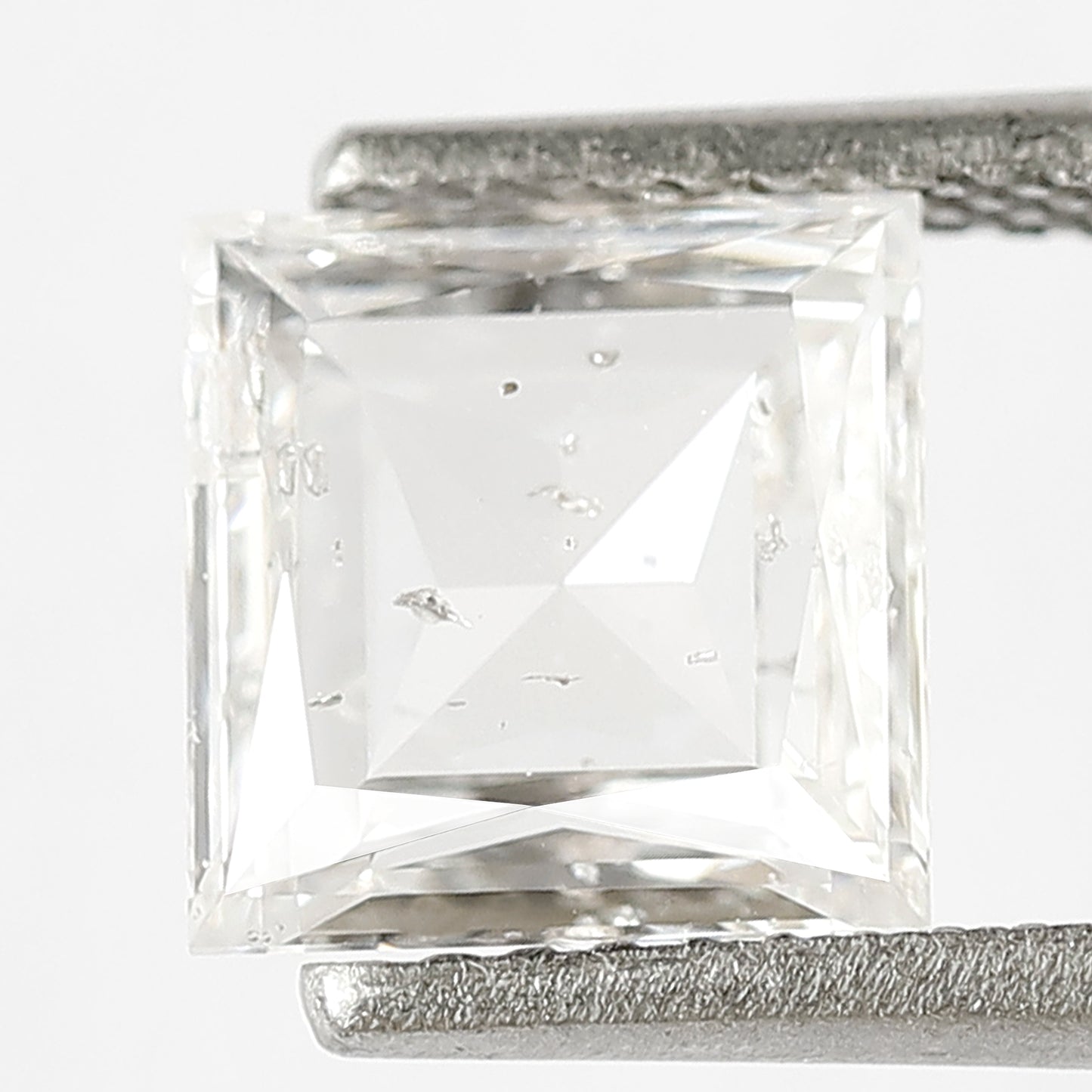 1.80 CT Princess Shape Loose Natural EF Color Eye Clean Si Clarity Diamond 7.50 MM Ethically Sourced Rose Cut Diamond